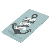 クルーズシップ航海のモノグラムステートルームドア マグネット (左側)