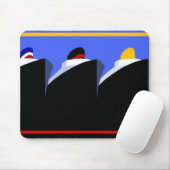クルーズシップVintageポスター海ライナー マウスパッド (マウス)