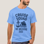 クルーズスクワッド名前をカスタムする&イヤーグループ Tシャツ (正面)