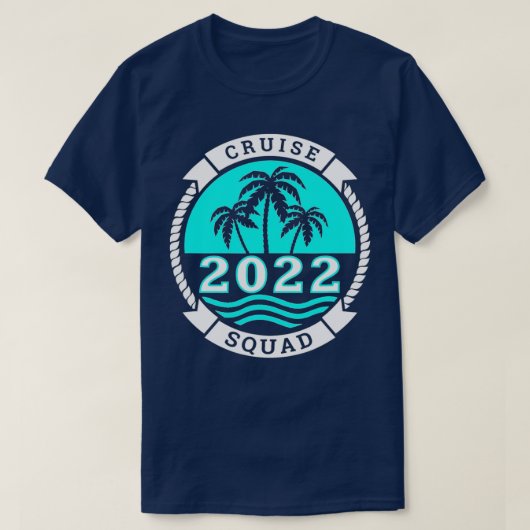 クルーズスクワッド2022ファミリークルーズ Tシャツ (デザイン正面)