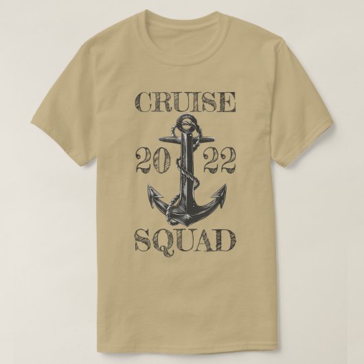 クルーズスクワッド2022休暇パーティー旅行船ホール Tシャツ (デザイン正面)