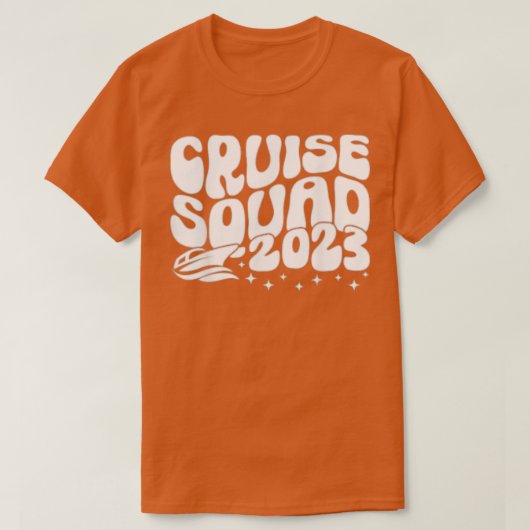 クルーズスクワッド2023サマーバケーションファミリーフレンドR Tシャツ (デザイン正面)