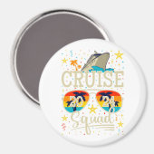 クルーズスクワッド2024クルージングバケーションサークル マグネット (正面/裏面)