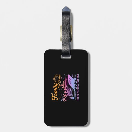 クルーズスクワッド2024夏休みマッチングファミリー ラゲッジタグ (裏面縦)