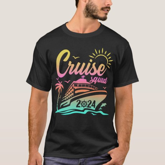 クルーズスクワッド2024家族旅行マッチング Tシャツ (正面)