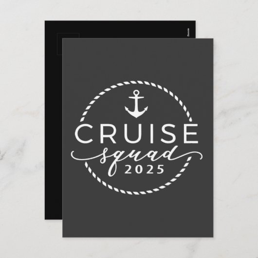 クルーズスクワッド2025ファミリーマッチング衣装サマー シーズンポストカード (正面/裏面)