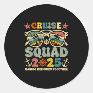 クルーズスクワッド2025夏休みマッチングファミリー ラウンドシール