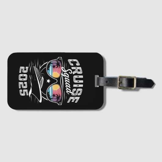 クルーズスクワッド2025夏休みマッチングファミリー ラゲッジタグ (正面横)