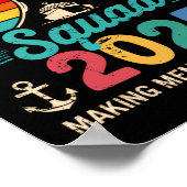 クルーズスクワッド2025家族グループおそろいサマーVac ポスター (角)