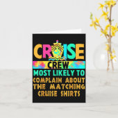 クルーズスタッフが一致について不満を言う可能性が最も高い カード (黄色い花)