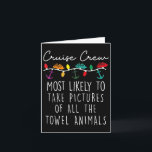 クルーズスタッフが最も写真を撮りそうなもの カード<br><div class="desc">クルーズスタッフが最も写真を撮りそうなタオル</div>