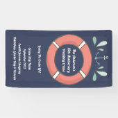 クルーズデコ航海のールステートルームドアサイン 横断幕 (横)