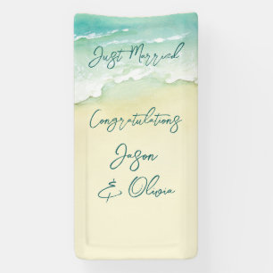 クルーズトロピカルビーチ結婚式おめでとう 横断幕