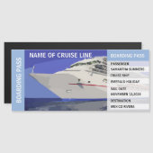 クルーズドアキャビン搭乗券パーソナライズされた (正面/裏面)