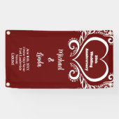 クルーズドアデコーステートルー結婚ム記念日 横断幕 (横)