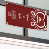 クルーズドアデコーステートルー結婚ム記念日 横断幕 (ビルの外側)