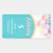 クルーズドアデコーステートルー結婚ム記念日 横断幕 (横)