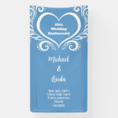 クルーズドアデコーステートルー結婚ム記念日 横断幕 (縦)