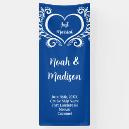 クルーズドアデコールサインステートルームドアたった今結婚しました 横断幕