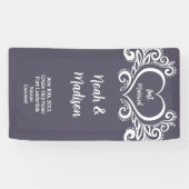 クルーズドアデコールサインステートルームドアたった今結婚しました 横断幕 (横)