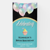 クルーズドアデコールサインドアデコール50誕生日 横断幕 (縦)