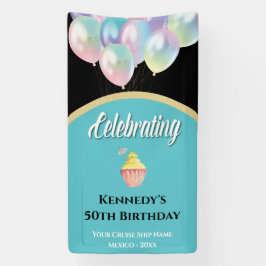 クルーズドアデコールサインドアデコール50誕生日 横断幕