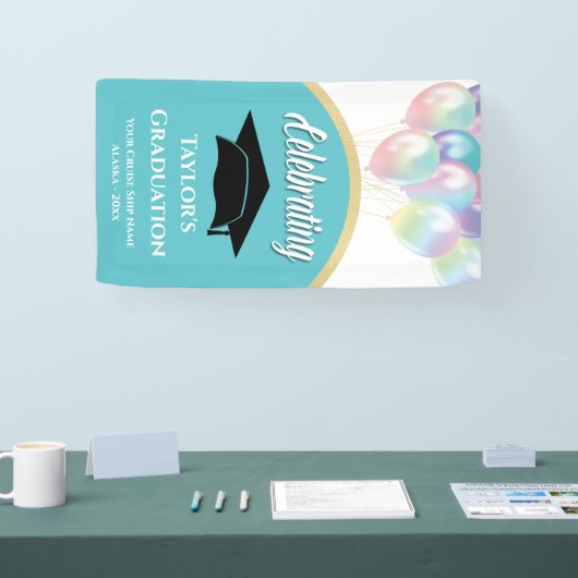 クルーズドアデコール、ステートルームドアの卒業式にサイン 横断幕 (トレードショー)