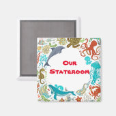 クルーズドアトゥールステートルームキャビンマーカーシーライフ マグネット (正面/裏面)