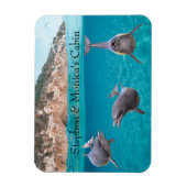 クルーズドアマーカードルフィンキャパーソナライズされたビン マグネット (縦)