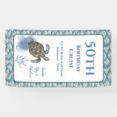 クルーズドエレガントアデコールサイン誕生日 横断幕 (横)