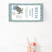 クルーズドエレガントアデコールサイン誕生日 横断幕 (インサイチュ)