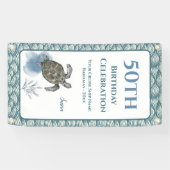 クルーズドエレガントアデコールサイン誕生日 横断幕 (横)