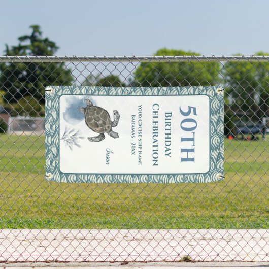 クルーズドエレガントアデコールサイン誕生日 横断幕 (インサイチュ)