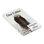 クルーズドパーソナライズされたアかわいいシーオッター マグネット (右側)