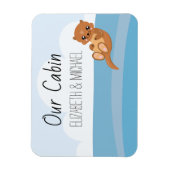 クルーズドパーソナライズされたアの海のカワマーカー マグネット (縦)