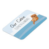 クルーズドパーソナライズされたアの海のカワマーカー マグネット (左側)