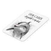 クルーズドパーソナライズされたアシーイルカ マグネット (左側)