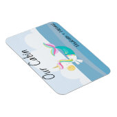 クルーズドパーソナライズされたアシーマーメイドユニコーン マグネット (右側)