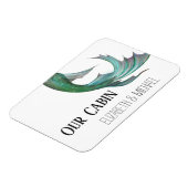 クルーズドパーソナライズされたアマーメイドテール マグネット (左側)