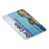 クルーズドパーソナライズされたア海の水の色海 マグネット (右側)