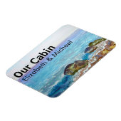 クルーズドパーソナライズされたア海の水の色海 マグネット (左側)