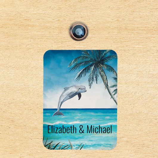 クルーズドパーソナライズされたア海ドルフィンマーカー磁石 マグネット