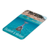 クルーズドパーソナライズされたア海ドルフィンマーカー マグネット (左側)