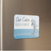 クルーズドパーソナライズされたア海ドルフィンマーカー マグネット