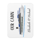 クルーズドパーソナライズされたア船Our Cabin マグネット (縦)