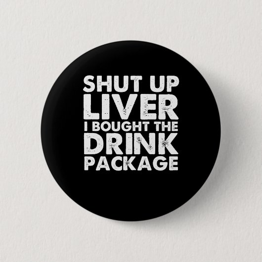 クルーズドリンクパッケージクルーズシップクルージングバケーション 缶バッジ (正面)