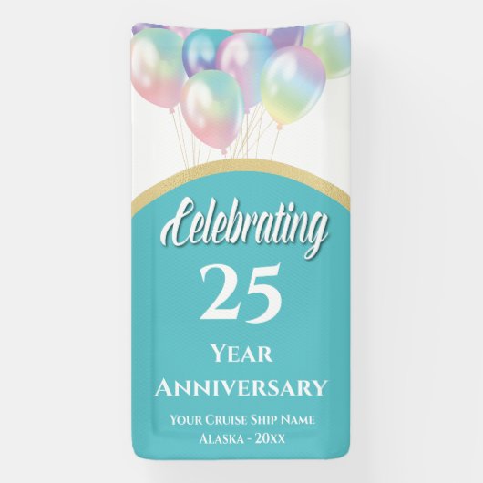 クルーズドードア25周年 横断幕 (縦)