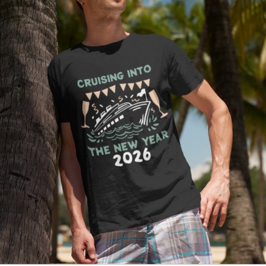クルーズニューイヤークルージング任意の年カスタム間 Tシャツ