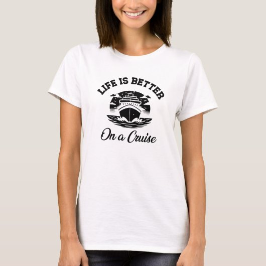 クルーズバケーションは最高 Tシャツ (正面)