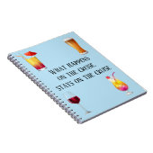 クルーズバケーションジャーナルおもしろいノートブックカクテル ノートブック (右側)